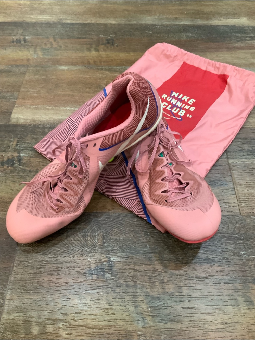Nike Zoom Rival Multi Track Spikes Armory Pack Pink Womens 14 Mens 12.5 Bag